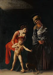 Madonna e criança com uma serpente, 1605